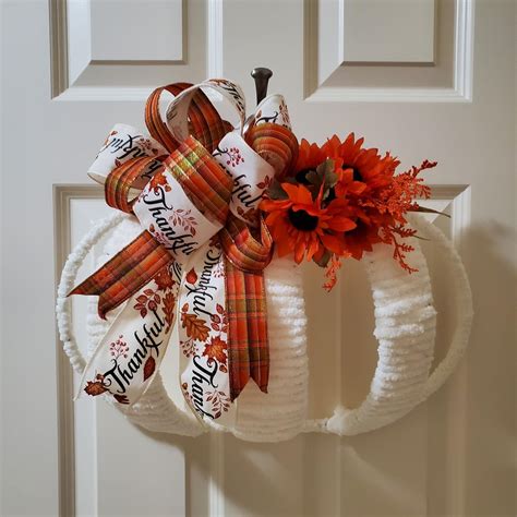 pumpkin wreaths for front door|diy pumpkin wreath dollar tree.